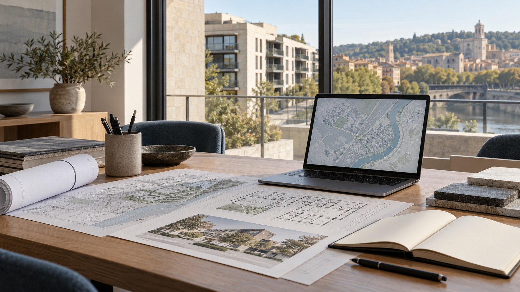 Análisis inmobiliario y planos de una operación